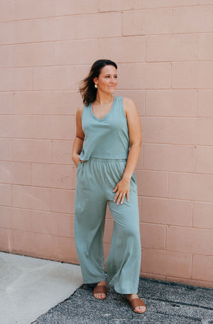 Scout Flare Pants, Palm Green by Z Supply