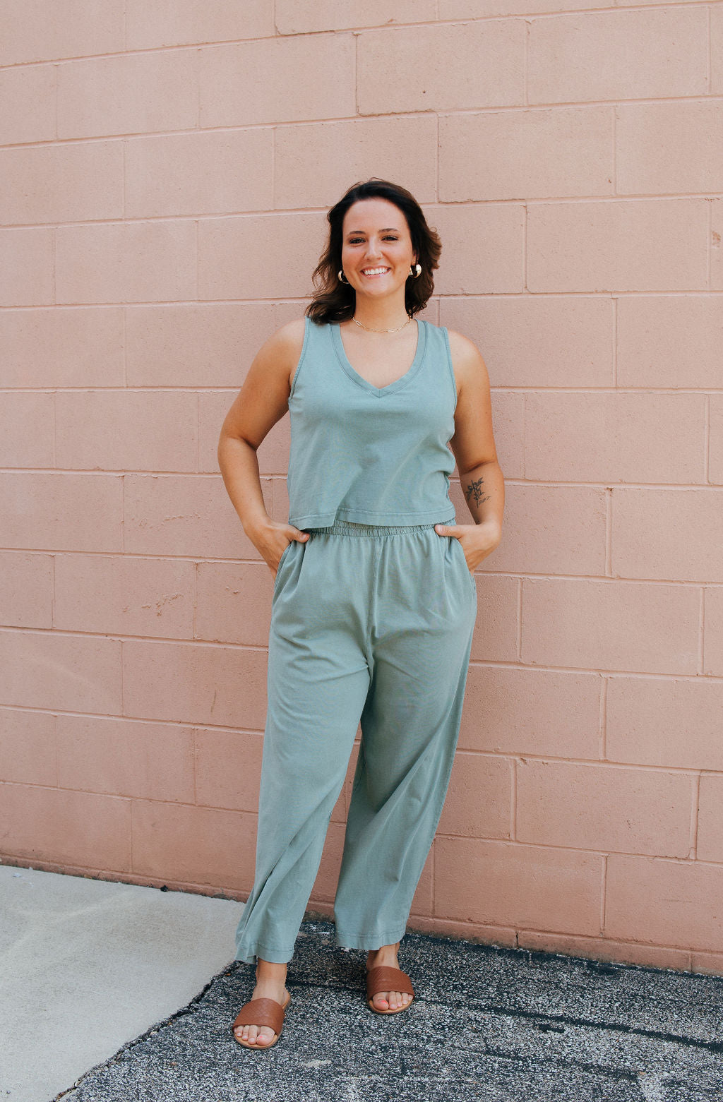 Scout Flare Pants, Palm Green by Z Supply