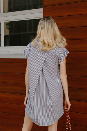 Crescent Dress, Stripe