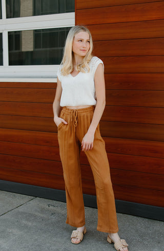 Odie Pants, Golden Brown *final sale