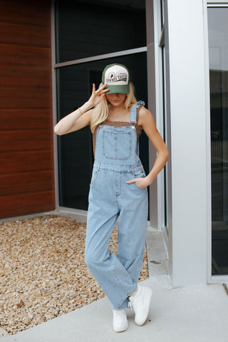 Ruffle Strap Overalls *final sale