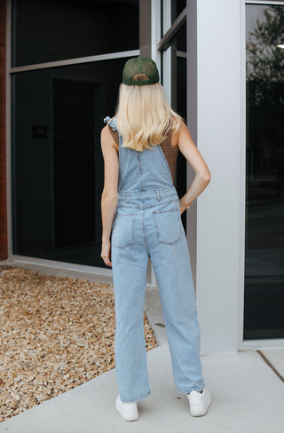 Ruffle Strap Overalls *final sale