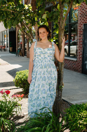 Blue Floral Dress