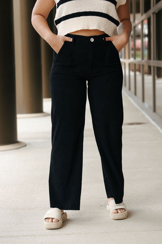 Cord Pants, Black *final sale*