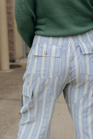 Stripe Pants, Blue