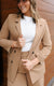 Pinstripe Blazer, Tan