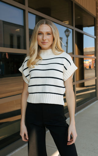 Stripe Sweater Vest