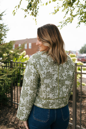 Green Floral Jacket