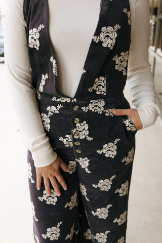 Embroidered Cord Jumpsuit