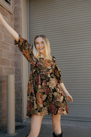 Floral Tapestry Dress