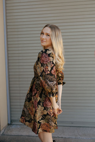 Floral Tapestry Dress