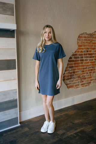 Kick Back Dress, Vintage Indigo