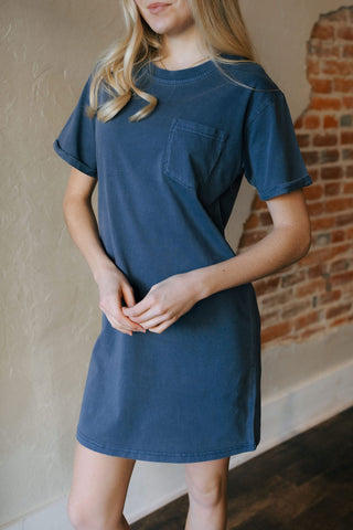 Kick Back Dress, Vintage Indigo