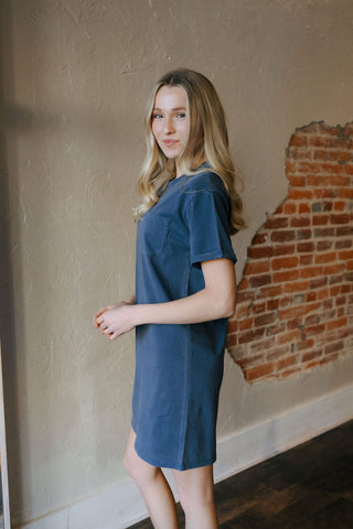 Kick Back Dress, Vintage Indigo