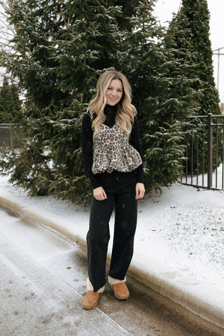 Leopard Bubble Top