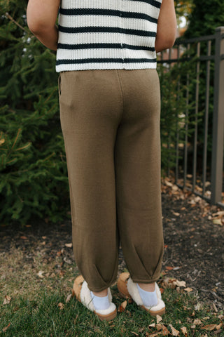 Sweater Pants, Green *final sale*