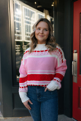 Red Multi Sweater