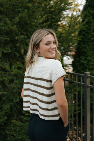 Stripe Sweater, Green