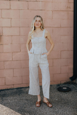 Eyelet Stripe Tank