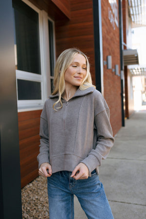 Kristine Pullover, Driftwood