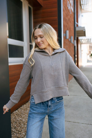 Kristine Pullover, Driftwood