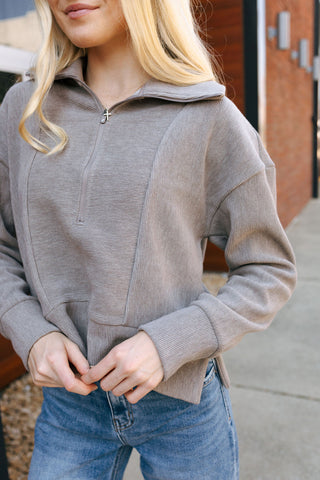 Kristine Pullover, Driftwood *final sale*