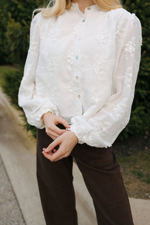 Embroidered Cotton Top