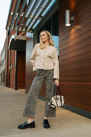 Wide Leg Pants, Leopard