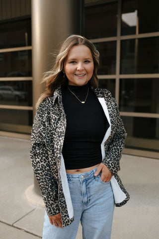 Leopard Button Up