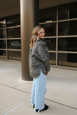 Leopard Button Up