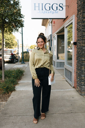 Polka Dot Top, Olive