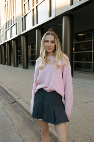 Pink Fuzzy Sweater