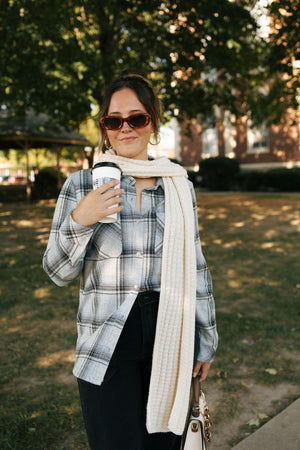 Lewis Shirt, Black Grey Plaid