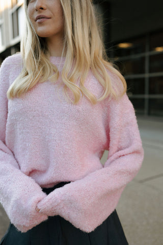 Pink Fuzzy Sweater