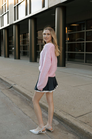 Pink Fuzzy Sweater