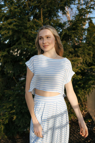 Stripe Top, Blue