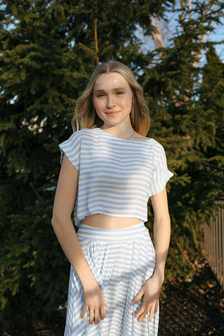 Stripe Top, Blue