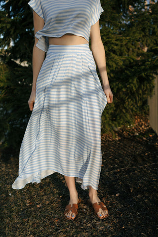 Stripe Skirt, Blue