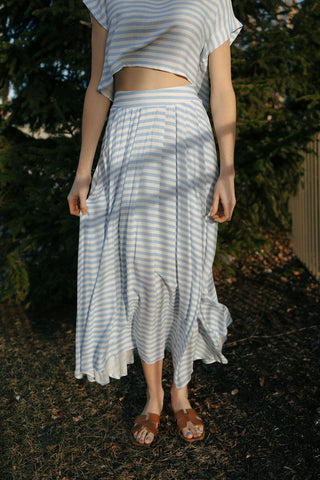 Stripe Skirt, Blue