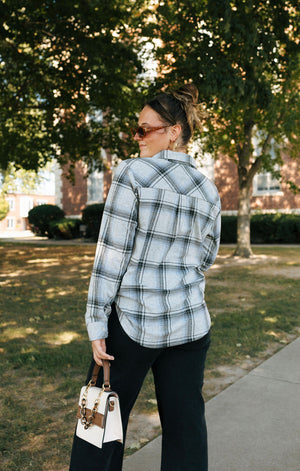 Lewis Shirt, Black Grey Plaid