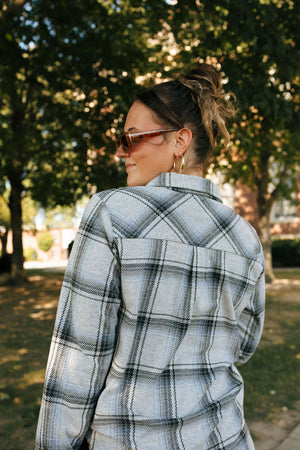 Lewis Shirt, Black Grey Plaid