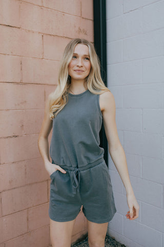 Joey Romper, Vintage Indigo