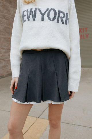 Preppy Pleat Skirt