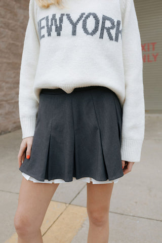 Preppy Pleat Skirt