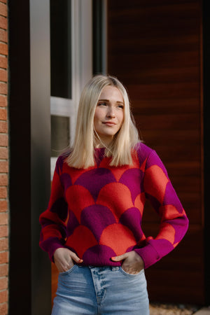 Scallop Pattern Sweater