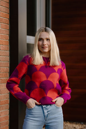Scallop Pattern Sweater