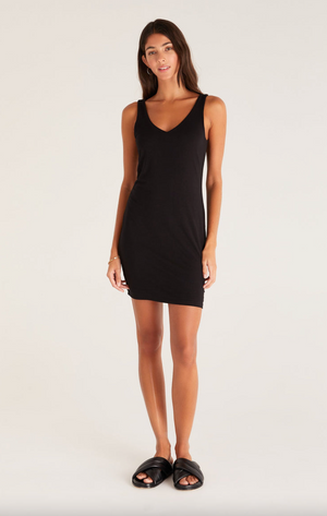 Soft Luxe Mini Dress, Black by Z Supply