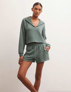 Soho Fleece Sweatshirt, Calypso Green by Z Supply