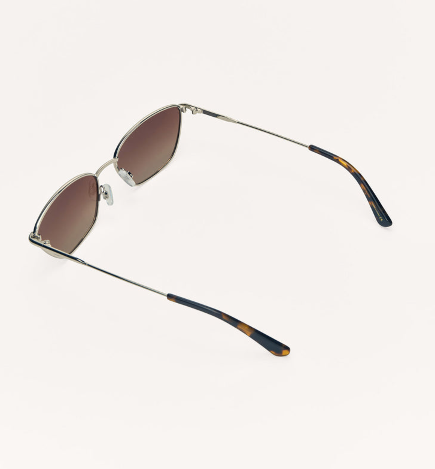 Catwalk Sunglasses by Z Supply, Silver-Brown