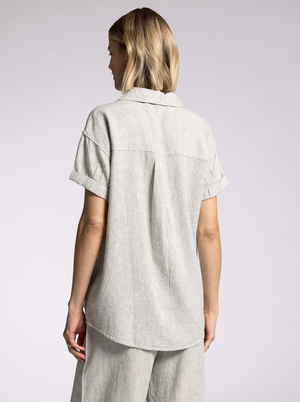 Sydney Shirt, Olive Stripe